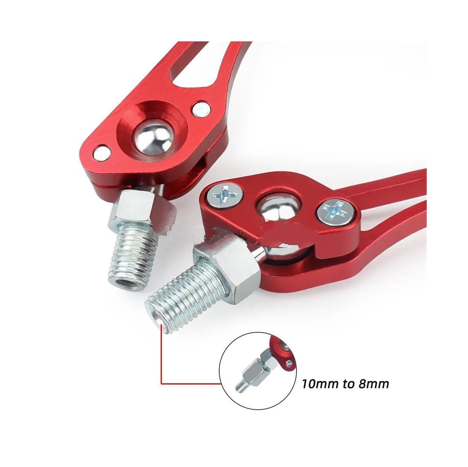 Rückseitenspiegel Universal 10mm Adapter 7/8 "Für Roller Moped Mountainbike Seite Spiegel Rück Elektrische Fahrrad Spiegel Mit Lenker Spiegel Seitenrückspiegel(6)