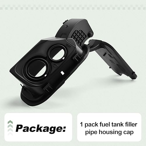 Miniatura 3 de Tapa de la carcasa del tubo de llenado del tanque de combustible compatible con modelos de gas de 6.6 pulgadas 2020-2025 Sierra 2500 3500 HD