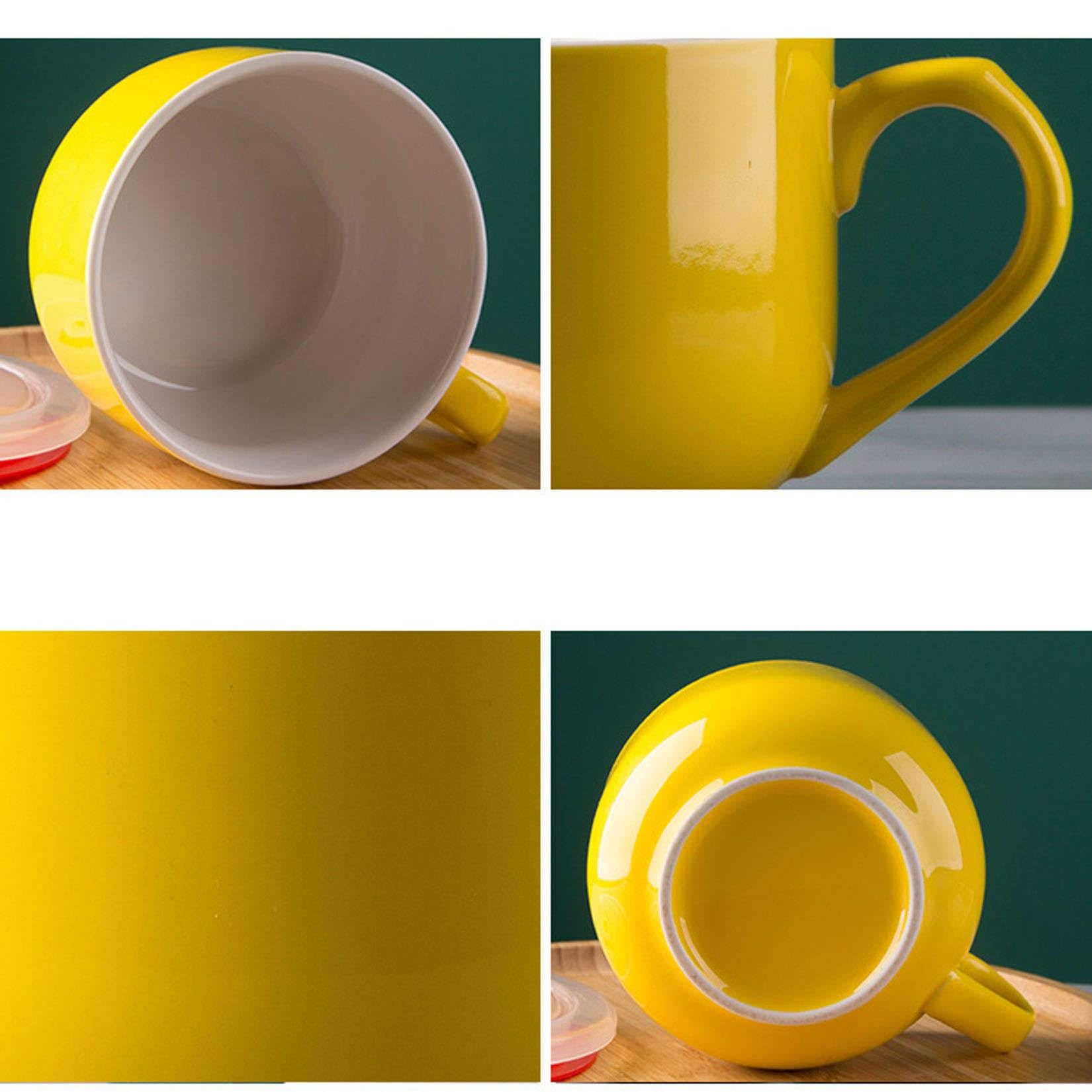 La taza de sopa, Taza grande for sopa, taza de café con asa, cuencos de cerámica for sopa de cereales, apta for lavavajillas y microondas, taza de desayuno for leche, té, bocadillos, helado(Blu)