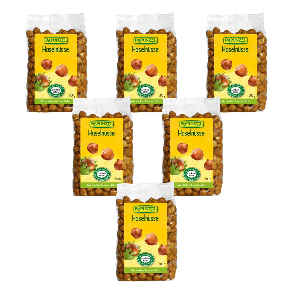 Rapunzel Bio Haselnüsse, Projekt (6 x 500 gr)