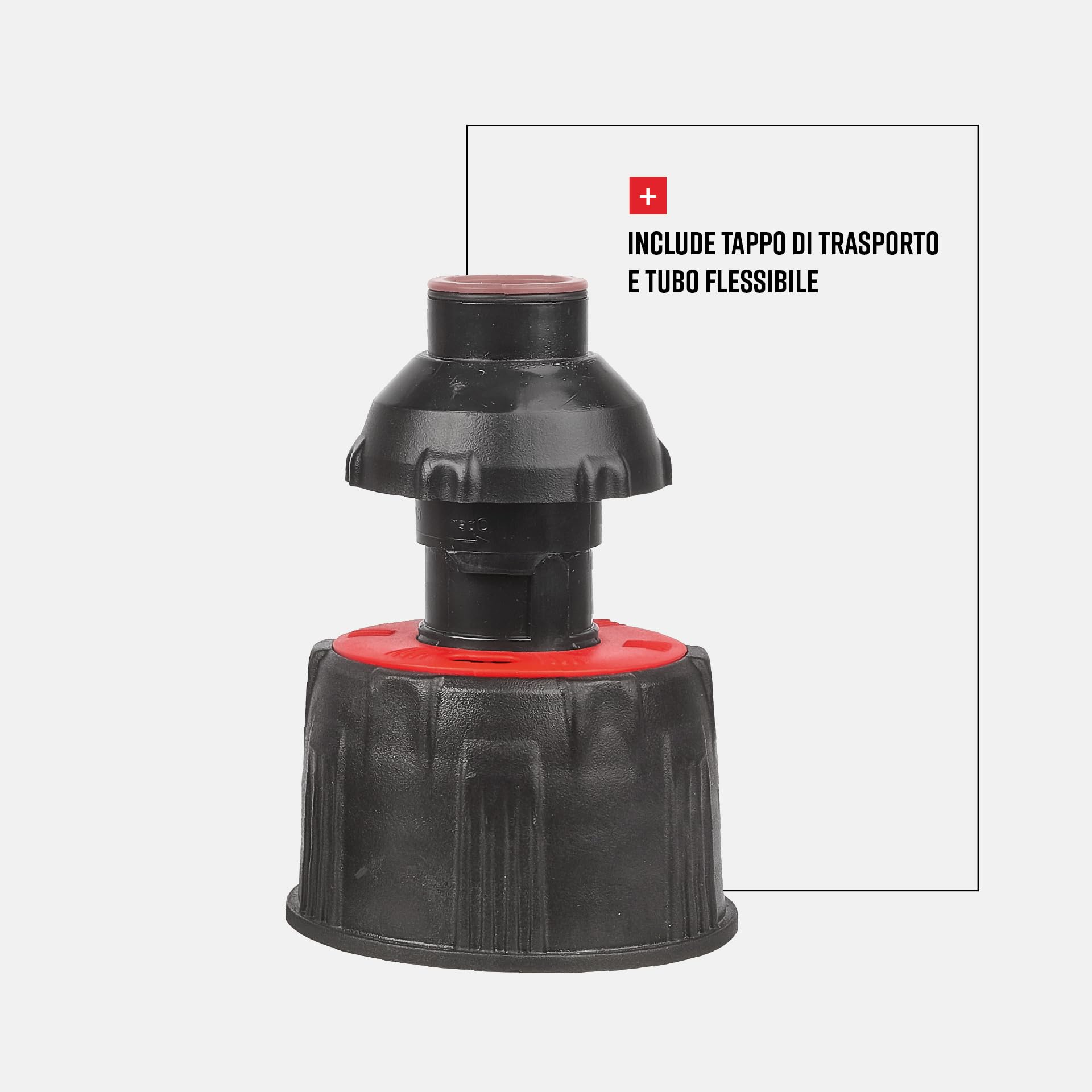 POLISPORT 8460000002 - ProOctane Tanica Benzina Omologata da 20L con Sistema di riempimento rapido Durevole e Resistente con Tappo a Prova di versamento a Colori Rosso