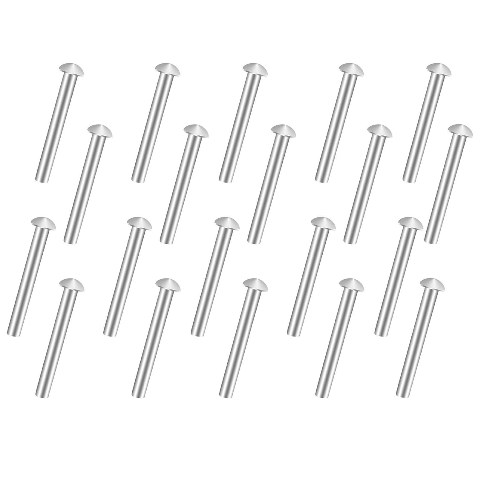 Snapklik.com : 20Pcs Rivets For Spade Handle, Solid Rivet Tool, Round ...
