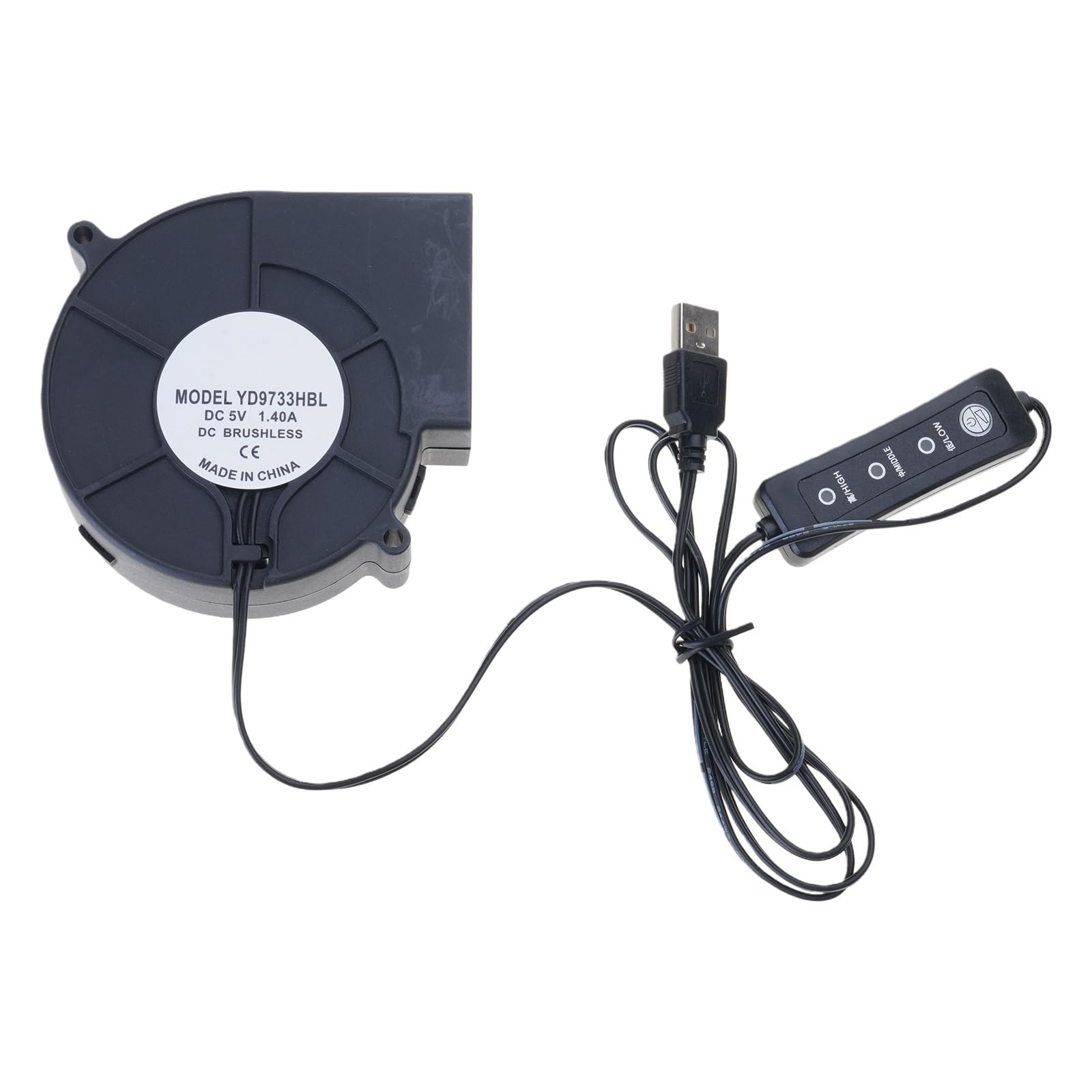 Tsophreniq Speed Control Line Speed 9733 Usb Blower Fan For Heat Reduction & Air Circulation Efficient Heat Dissipation Enhances Air Circulation Adjustable Speed Fan