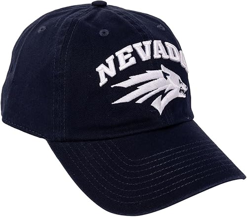 Desert Cactus Gorra de béisbol Reno de la Universidad de Nevada UNR Wolf Pack Brimmed Brimmed Gorra de tela ajustable para adultos (estilo A) azul