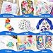 Gifort Rotuladores para Tela Permanentes, 24 Colores Marcadores Textiles Sin Sangrado y...