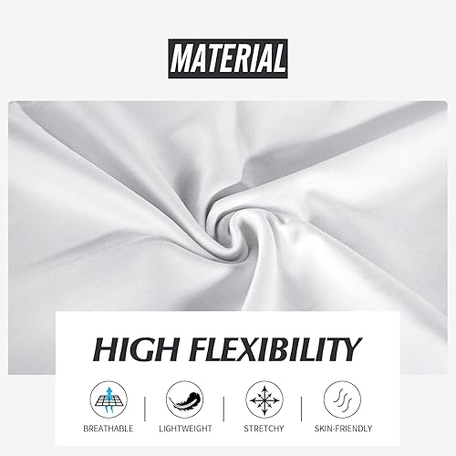 Miniatura 4 de SS COLOR FISH Leggings de baloncesto para hombre con rodilleras, mallas de compresión 34, pantalones deportivos de capa base deportiva