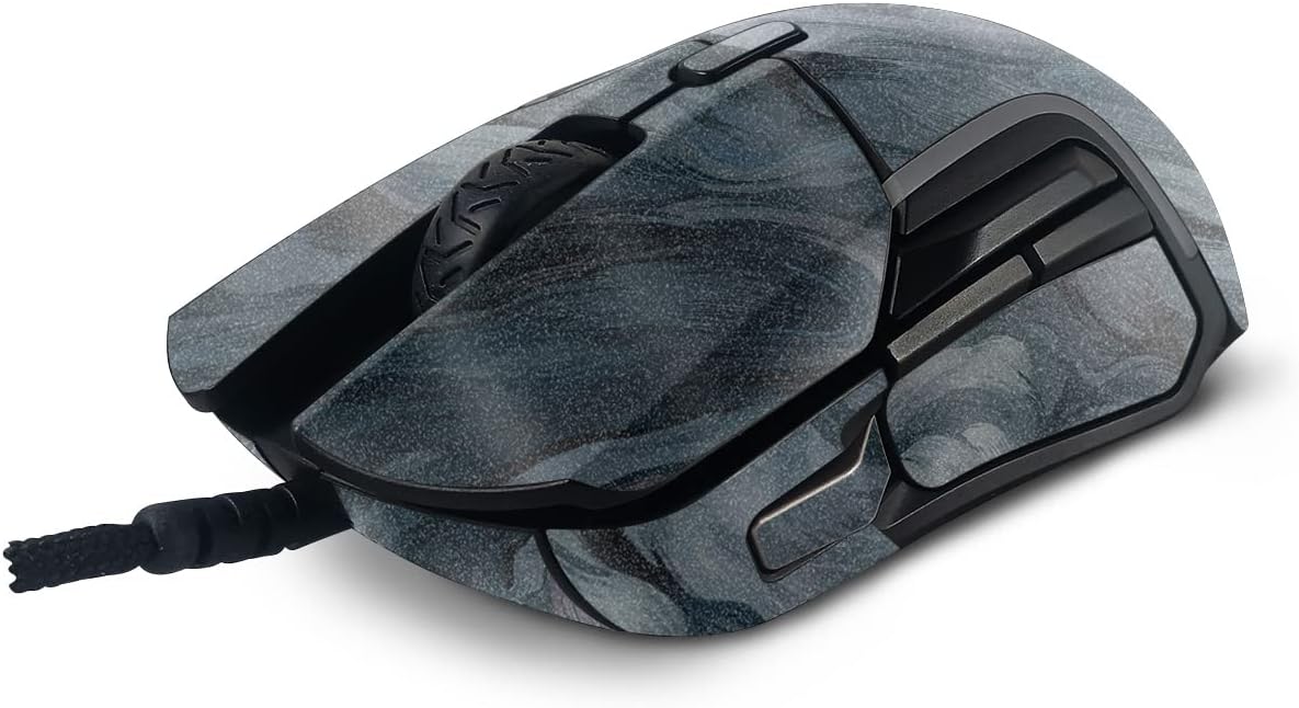 MightySkins Glossy Glitter Skin Compatible with SteelSeries Rival 5 Gaming Mouse - Storm Cloud | Protective, Durable High-Gloss Glitter Finish | Easy to Apply and Change Styles | Made in The USA
