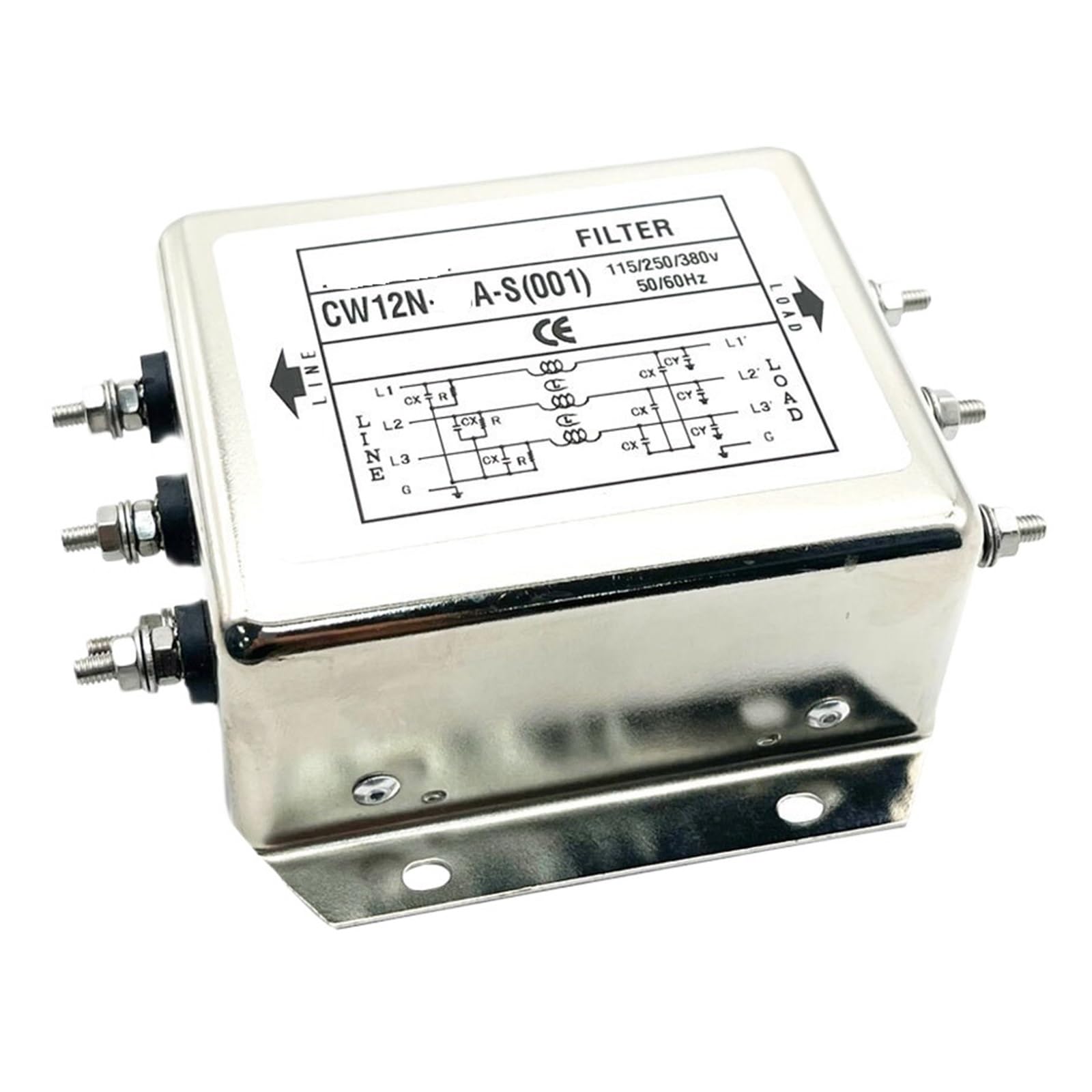 Netzfilter Dreiphasig Dreileiter 380V Wechselrichtereingang CW12N-15A-S 30A(CW12N-15A-S 001)