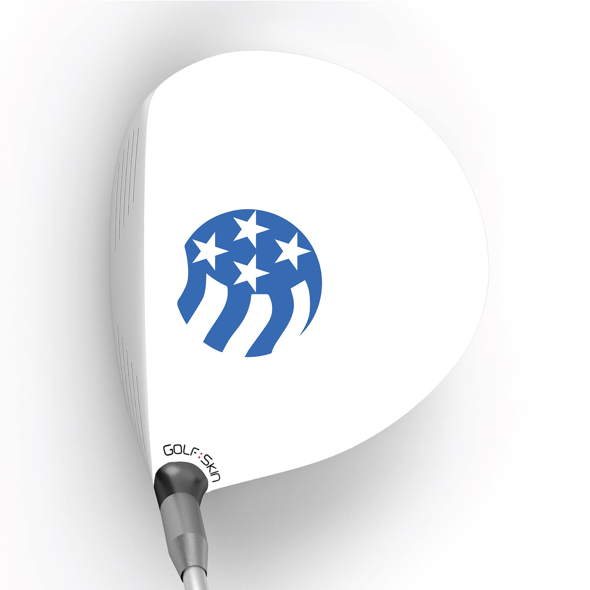 Calcomanía protectora para palos de golf diestros con bandera azul USA