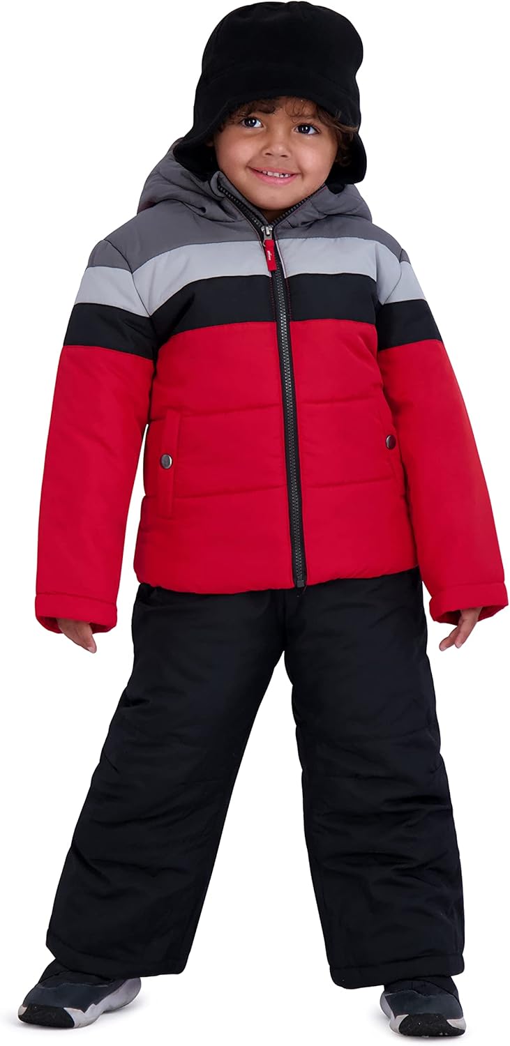Rothschild Boys' Ski Jacket and Snowbib Snowsuit Set