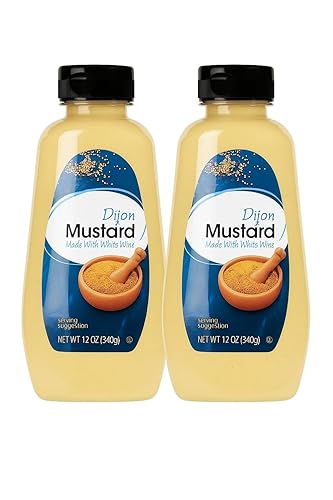 Gr.eat in sauces,Dijon Mustard  12 oz Squeeze Bottle, Bold White-Wine Mustard Flavor-(pack of 2)