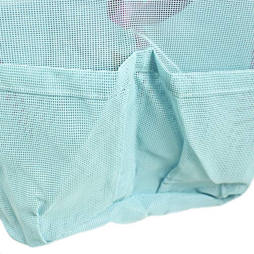 Zoie + Chloe Beach Mesh Tote Bag - 8 Pockets, Zipper, Key Hook & Carabiner4