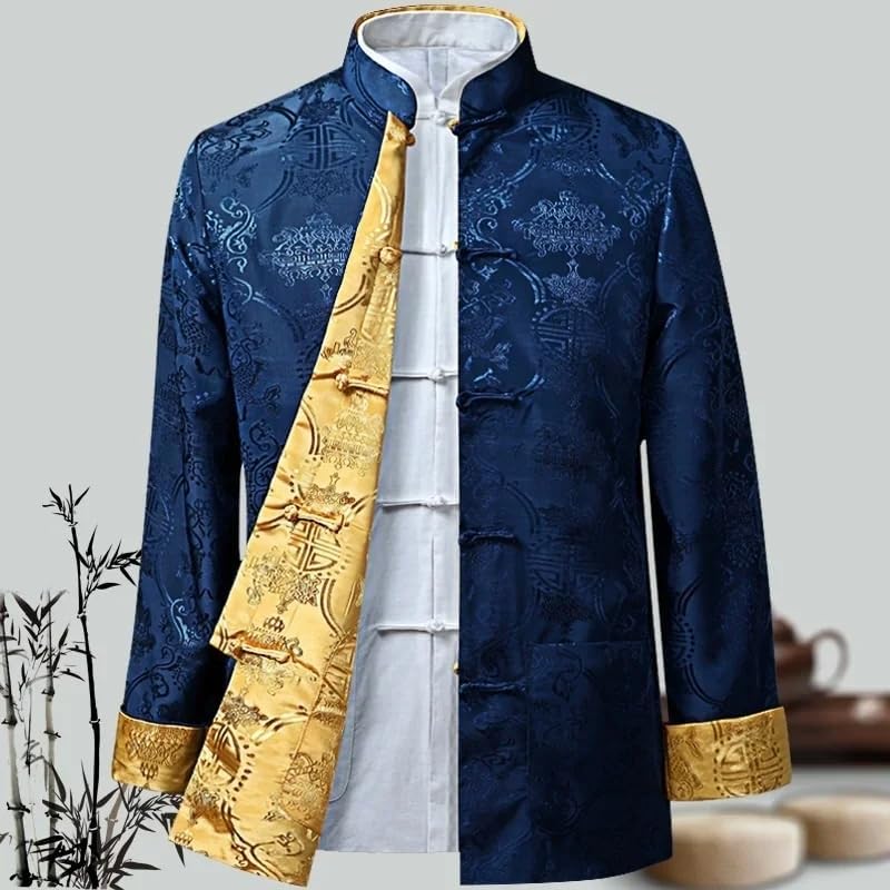Chinese Style Men's Shirts Kung Fu Coats Tang Suit Traditional Clothing for Men Jackets Hanfu Men