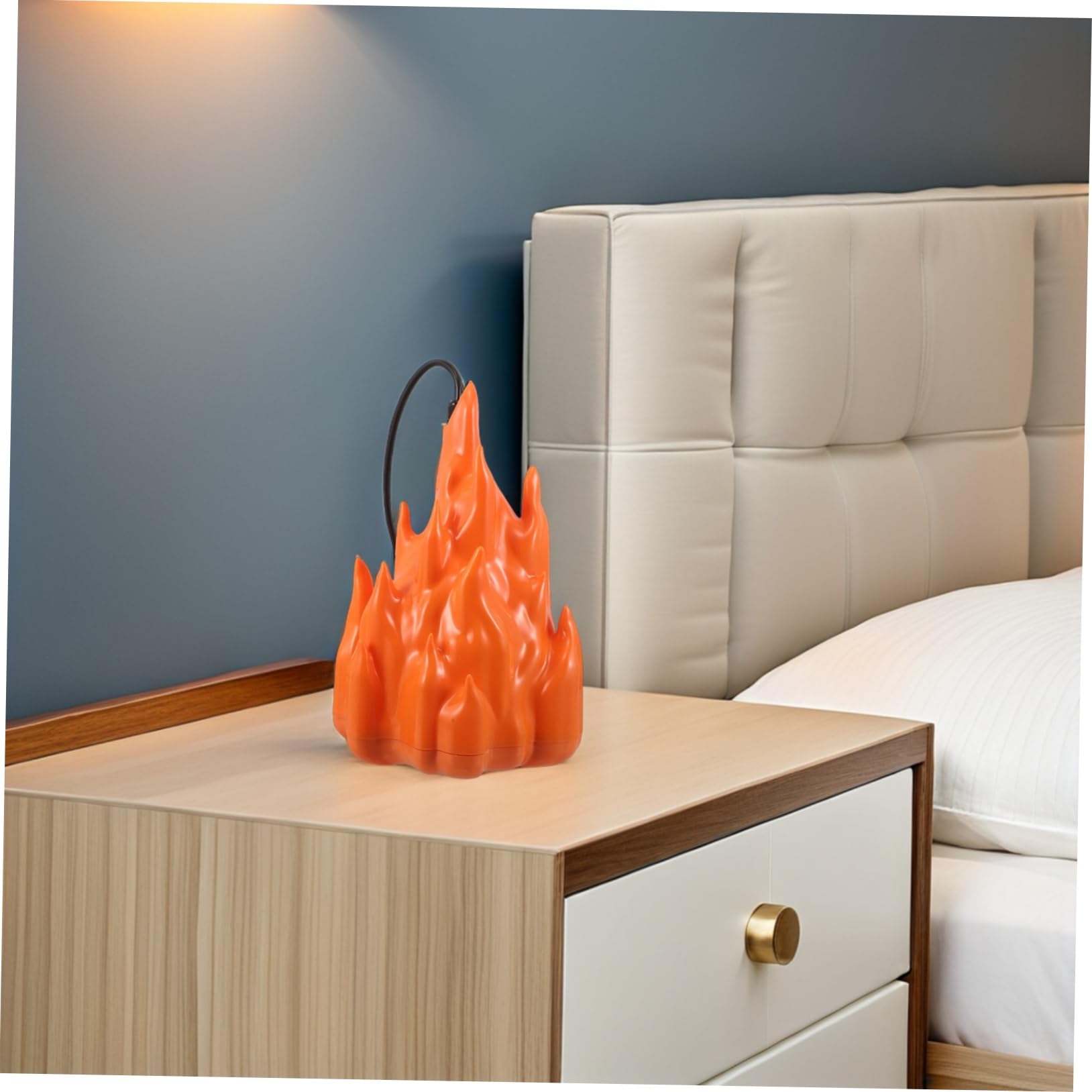 Anneome Lampada Effetto Fuoco Finto LED Luce Fiamma Tremolante Luce Notturna Fiamma Artificiale Decorativa per Stufa Patio Campeggio e Arredamento Casa