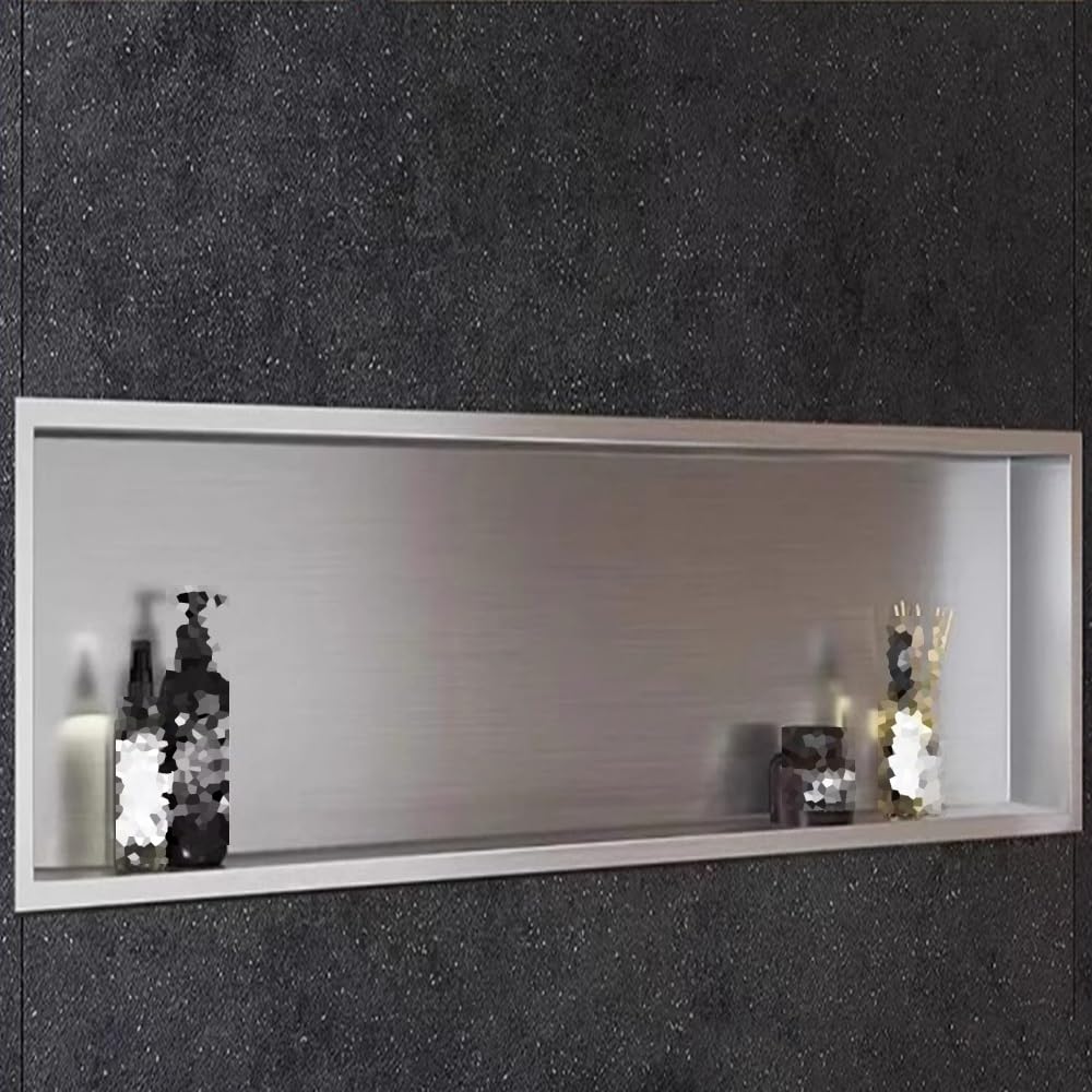 Wand-Duschregale, für Shampoo und Seife, multifunktional, Fußstütze und Toilettenpapierhalter, 120 x 28 x 12 cm, Mattschwarz