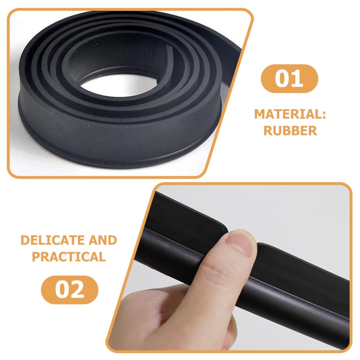 5 piezas de goma de repuesto para limpiacristales de 35 cm, paquete de recambio de goma resistente al desgaste para limpieza de cristales sin rayas y uso duradero