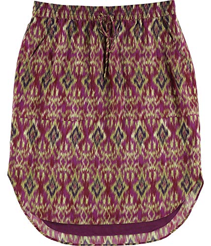 Ralph Lauren Womens Printed A-line Skirt, Purple, Medium