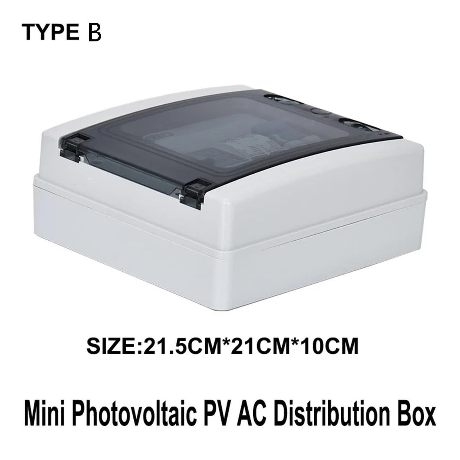 Mini-Photovoltaik-PV-AC-Verteilerkasten, Wechselrichter-Seitenanschluss, wirtschaftlicher, netzunabhängiger Anschlusskasten(B,MCB 2P 40A)