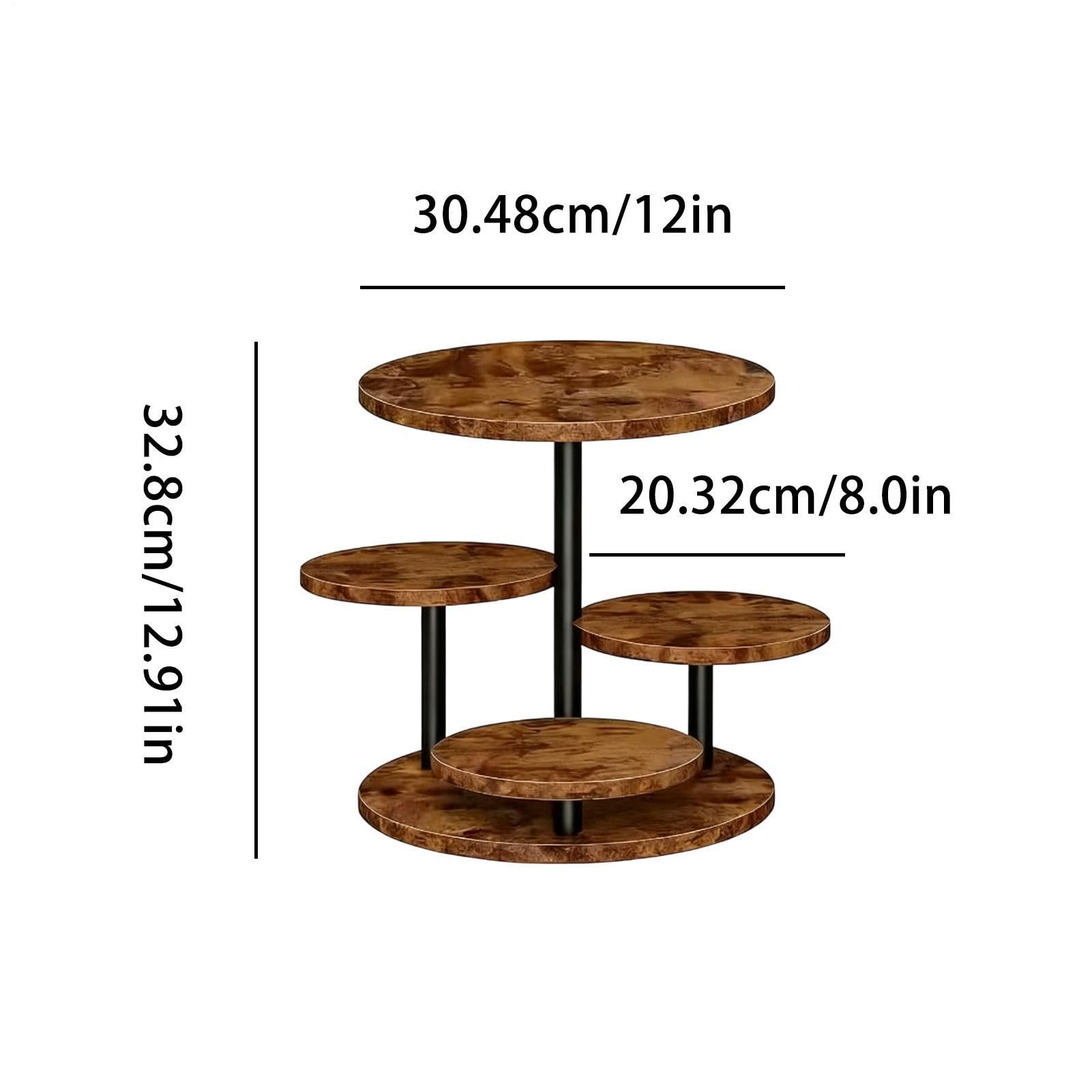 Torre Cupcake Supporto Porta Dolci A 4 Piani | Supporto Girevole A 360° Per Matrimonio Compleanno Festa Brunch Buffet Casa Cucina Caffè Pasticceria Famiglia Ristorante