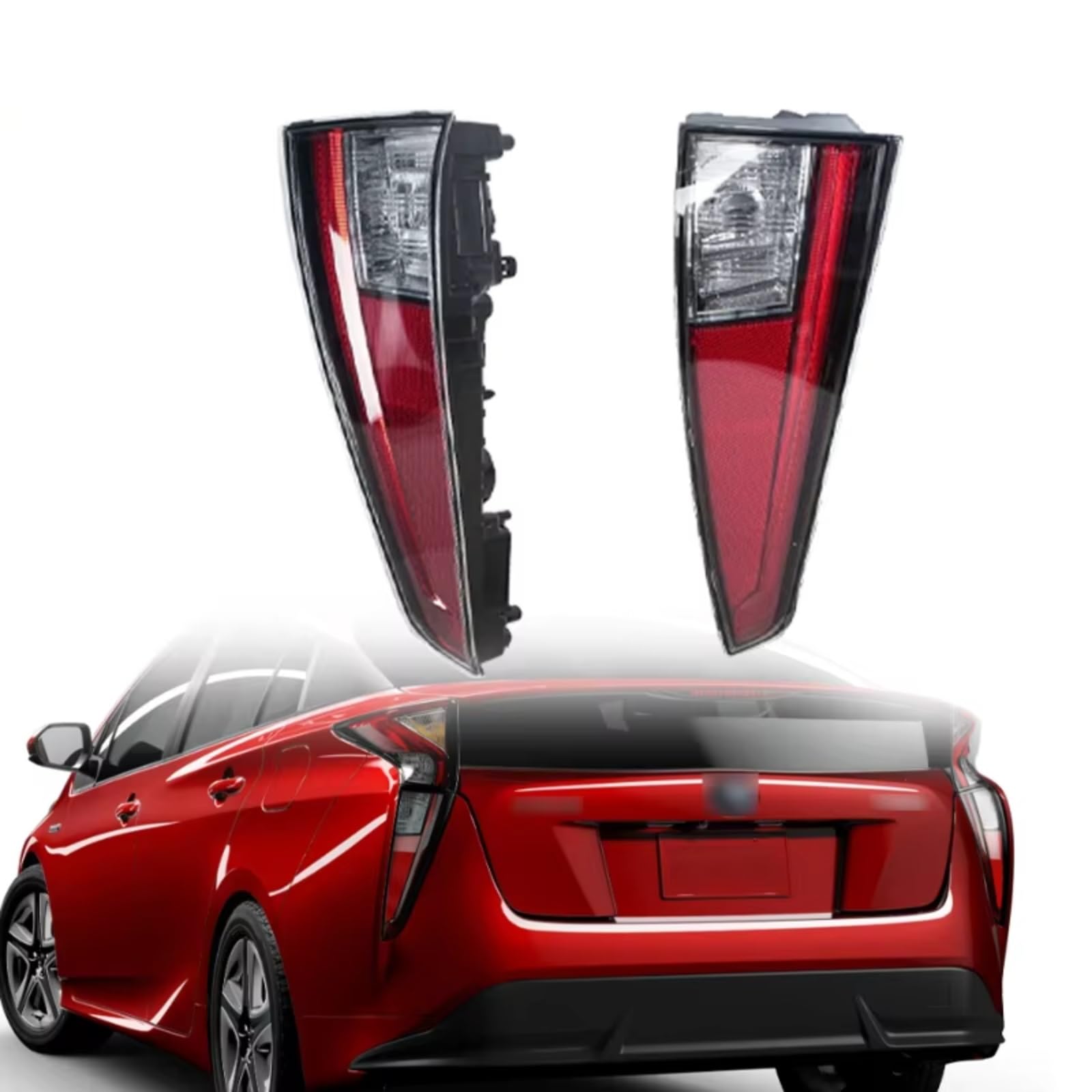 Compatible Con Toyota Para Prius 2016 2017 81581-47021 81591-47021 Luz Trasera De Coche Señal De Giro Trasera Luz De Señal De Freno De Advertencia luces advertencia traseras(Left and Right)