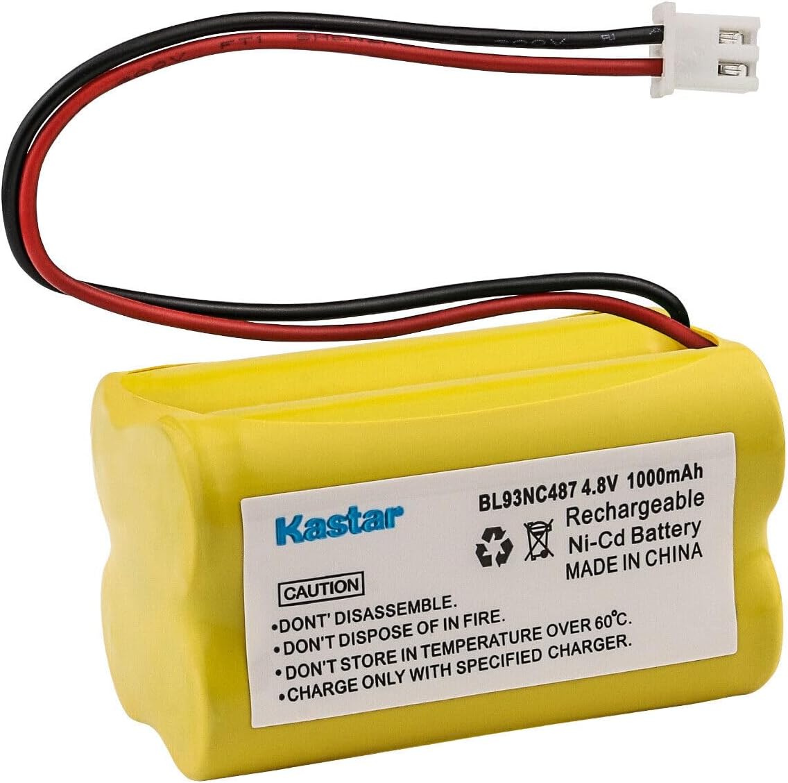 Kastar 6X BL93NC487 Ni-CD Battery 4.8V 1000mAh Replacement for Exell EBE-43 EBE43, Lithonia ELBCS06 ELB-CS06 MAG93NC487 ELNICD-48-700 ELNICD48700 ELBB006, Unitech AA500MAH D-AA500mAh CFS47NC 80048800