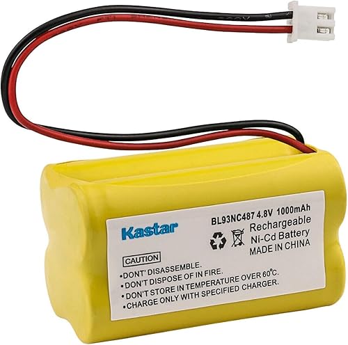 Miniatura 8 de Kastar 3X BL93NC487 Ni-CD Batería 4.8V 1000mAh Reemplazo para Exell EBE-43 EBE43, Lithonia ELBCS06 ELB-CS06 MAG93NC487 ELNICD-48-700 ELNICD48700