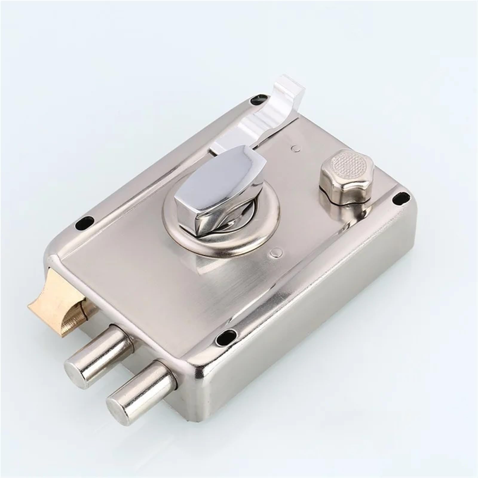 Cerradura de puerta exterior, cerradura de seguridad múltiple, cerradura de puerta de madera for herrajes de muebles, 1 pieza(Right open trim)