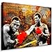 Produktbild Boikal SP2-2 Bild Leinwandbild 60 x 40 cm Wandbild fertig geramt Muhammad Ali Boxlegende Boxer