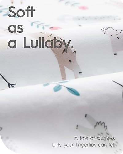 Miniatura 7 de Sábanas ultra suaves Pack N Play  Sábanas ajustadas, de punto de jersey de primera calidad, elásticas neutrales, sábanas para cuna pequeña de bosque