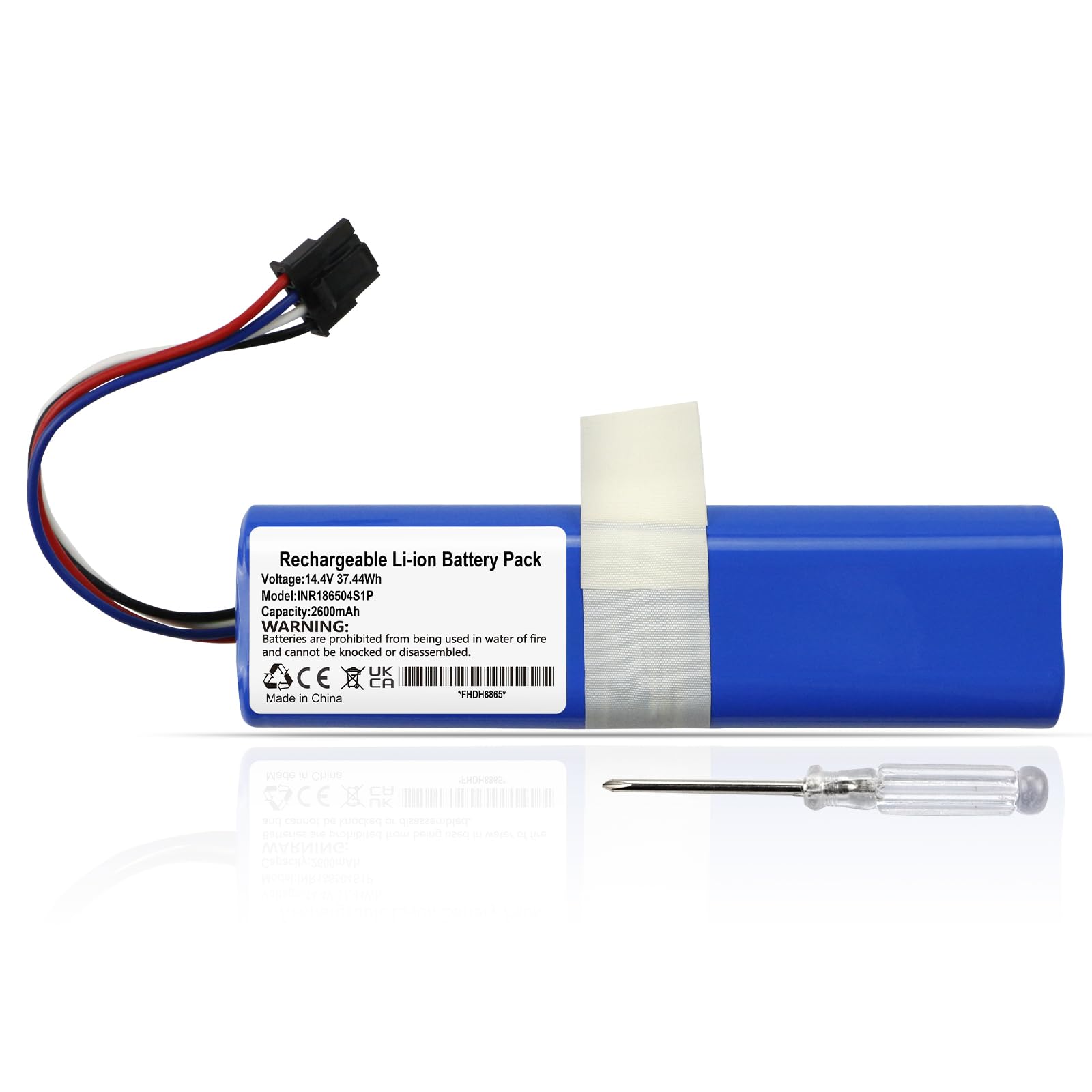 K KYUER 2800mAh Replacement Batería para Rowenta X-Plorer Serie 75 | X-Plorer Serie 75 S+ 95 75s+ RR8567 RR8585 RR8587 RR7687 RR7987 RR7675WH RR8577WH Robot Vacuum Cleaner