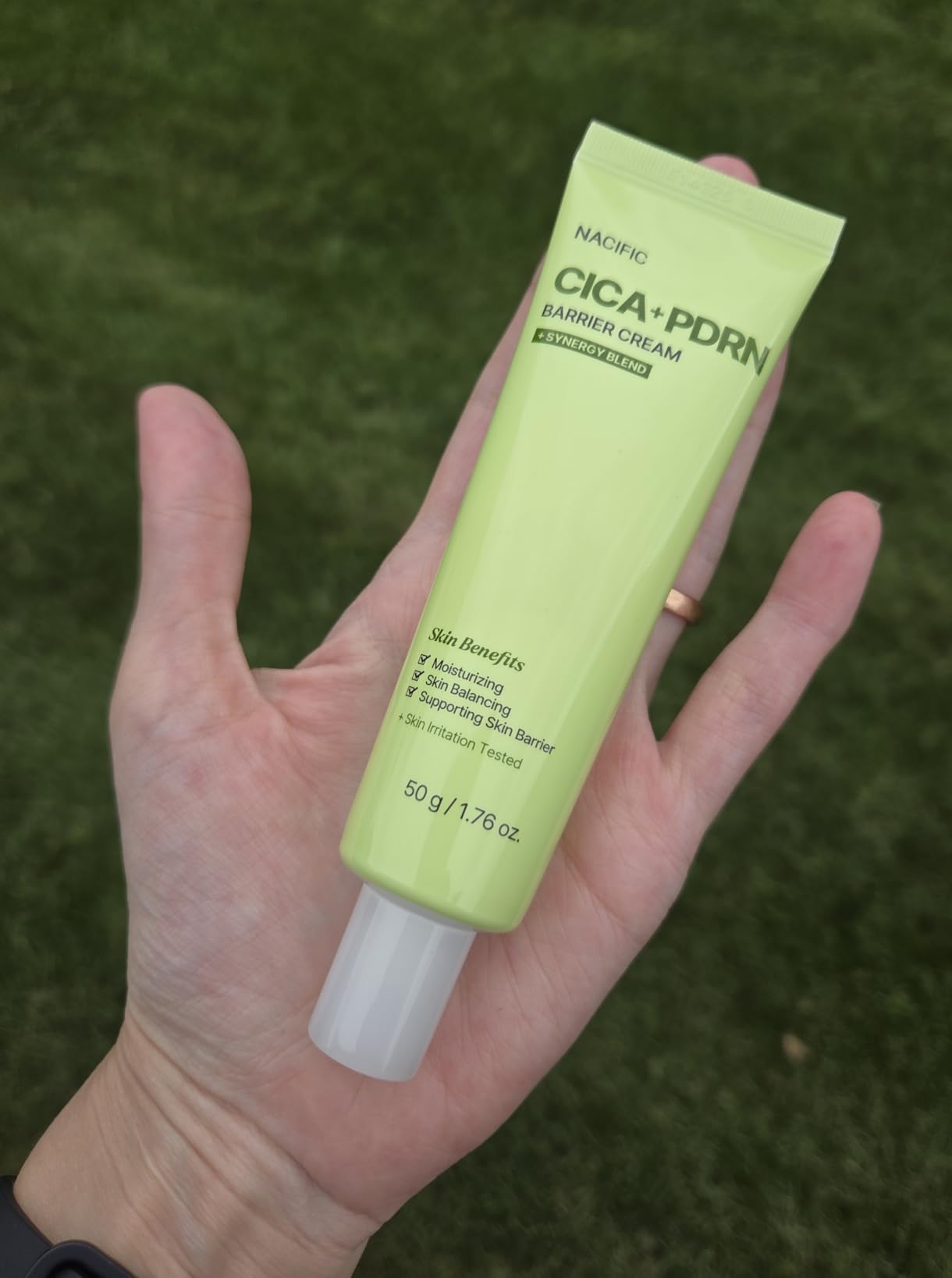 NACIFIC Cica PDRN Barrier Repair Cream, Korean Moisturizer with 76% Centella Asiatica, Skin Barrier Strengthening & Deep Hydration for Dry Sensitive Skin, Low pH Calming Face Cream, 1.76 oz (50g)