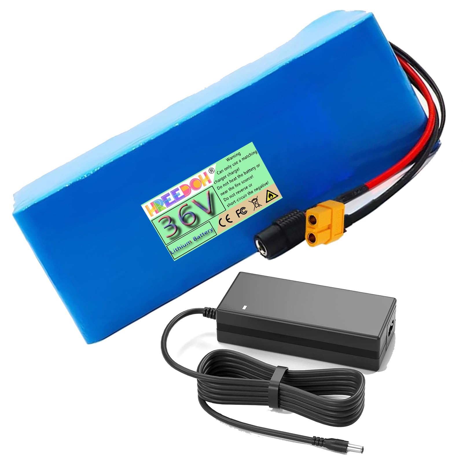 Akumulator litowy 36 V, 8 Ah 10 Ah 12 Ah 15 Ah 18 Ah 20 Ah 25 Ah akumulator 36 V z ładowarką do silnika 0-900 W