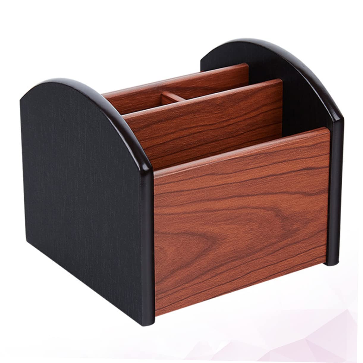 SHINEOFI Organizer da Scrivania Porta Penne in Legno Multifunzionale Design a Scomparti e Contenitore per Ufficio, per Uso Desktop in Ufficio
