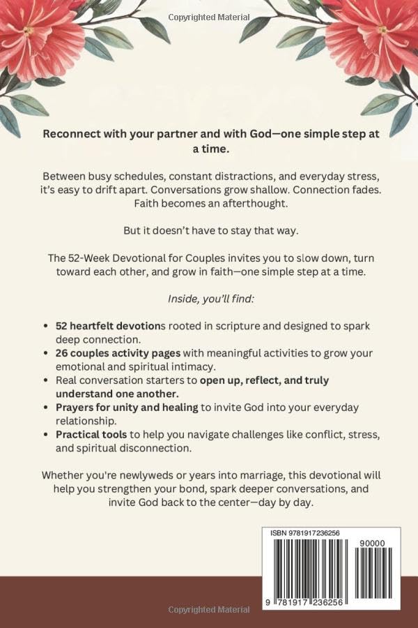 The 52-Week Devotional for Couples: 5-Minute Devotions & Prayers to Deepen Your Relationship, Strengthen Communication, and Grow Closer to God - For a More Intimate Connection - Image 2