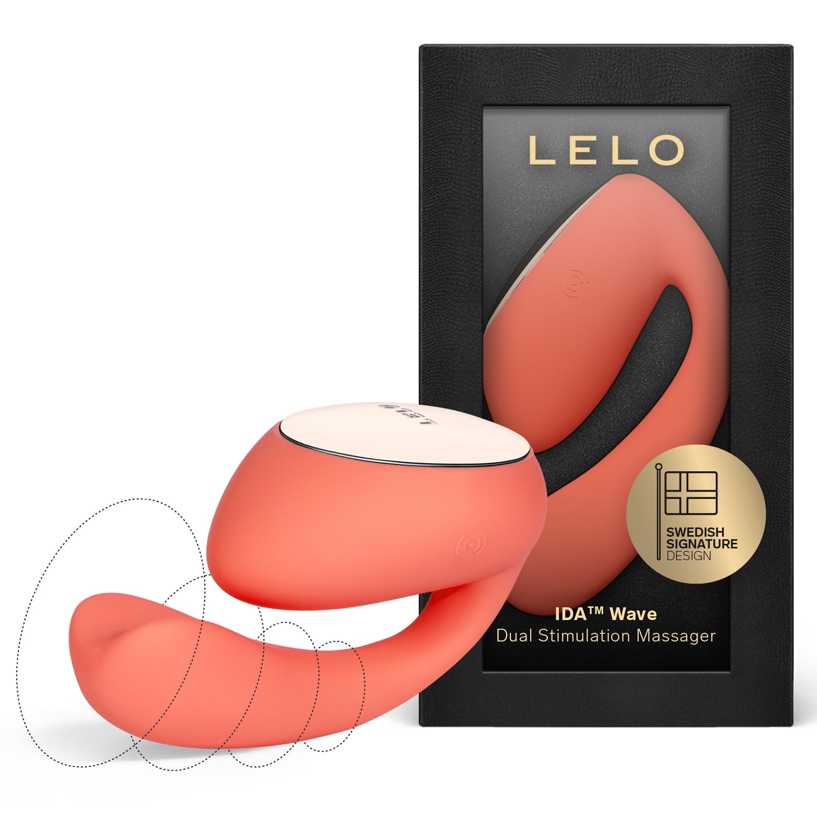 LELO IDA Wave Dual App-Controlled Vibrator with 2 Powerful Motors and 10 Vibration Settings - Remote Control Sex