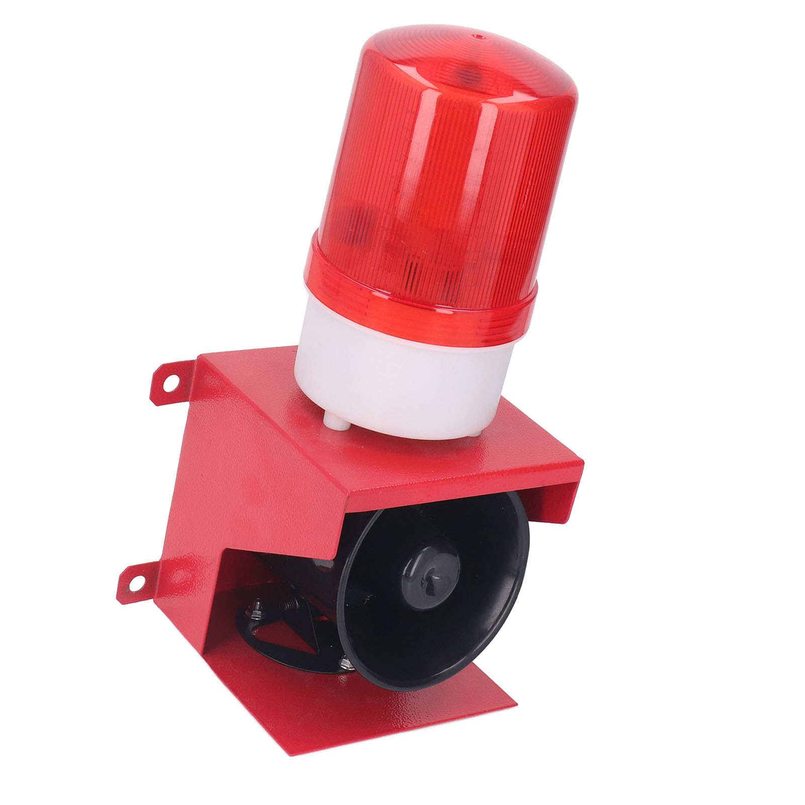 Alarma de Sirena Industrial para Exteriores, Luz de Sonido de 115 DB, Bocina de Alarma, Luz de Advertencia Estroboscópica de Emergencia Impermeable para Patio de Piedra de (DC24V)