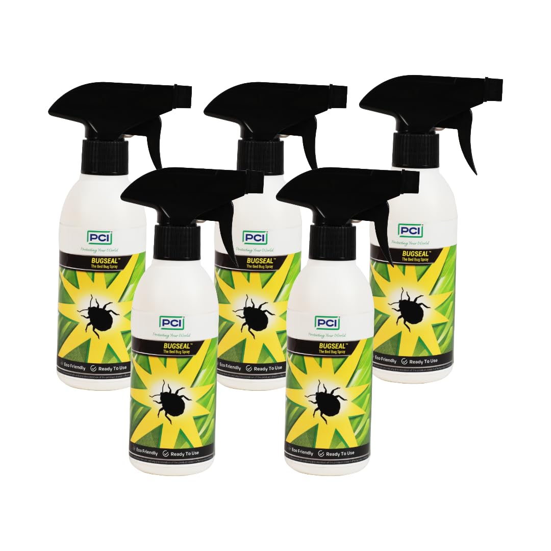 PCI Bug Seal Bug Spray 250ml (Pack of 5) – Effective Bed Bug Treatment, Eco-Friendly Formula | Fast Action Bed Bug Killer for Home, Mattress, Furniture & Travel-image-29