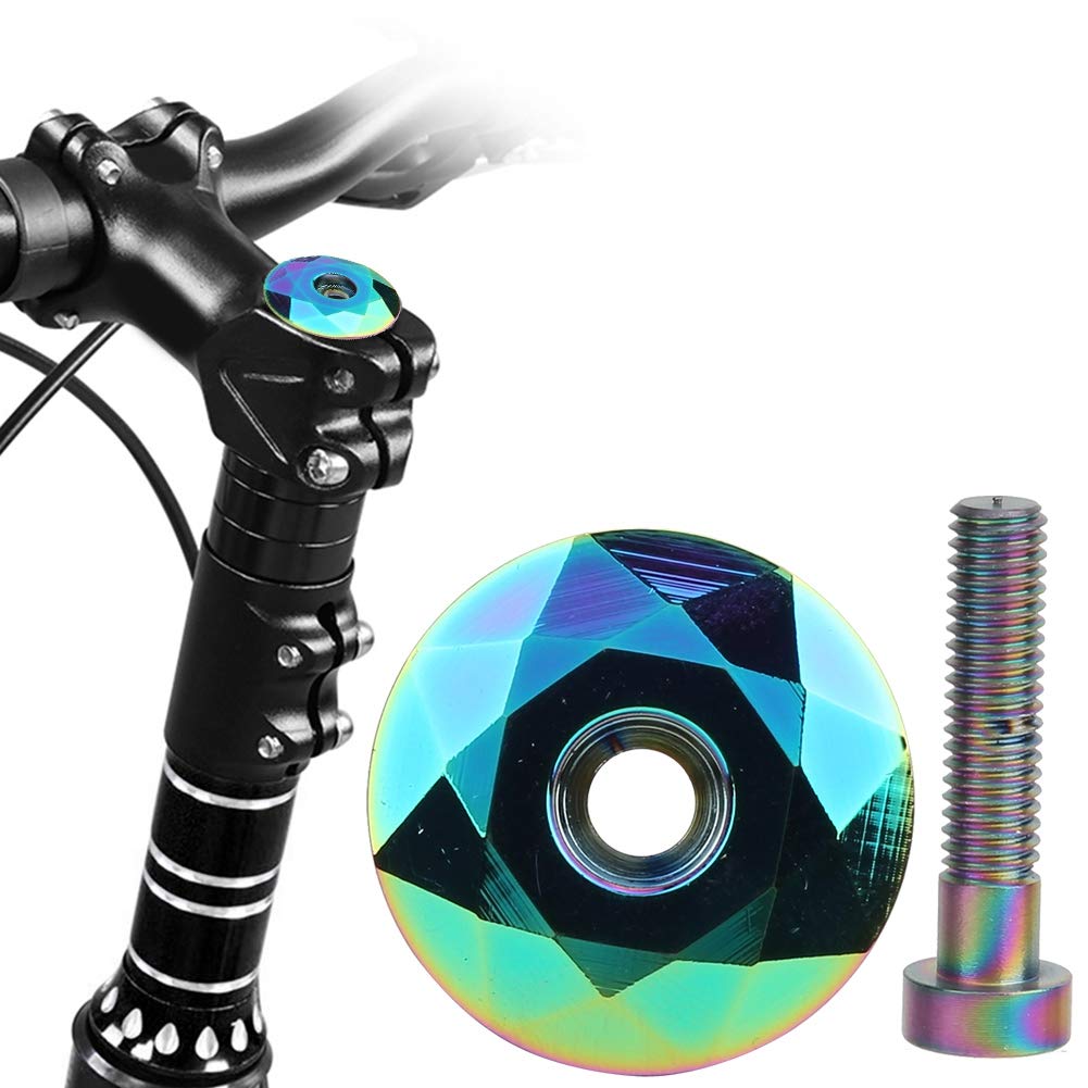 Bicycle Front Fork Upper Cover Flat Top Bike Stem Top Cover Stem