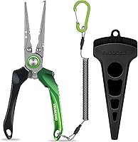 Vista 15 de TRUSCEND Lockable Handy Fishing Pliers with Innovative Ergonomic Handle, Saltwater Corrosion Resistant Teflon Coated Fishing Tool, Multi-Function