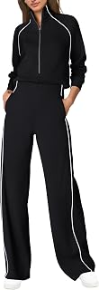 SENSERISE Women's Casual Long Sleeve Jumpsuit with Back Open Design