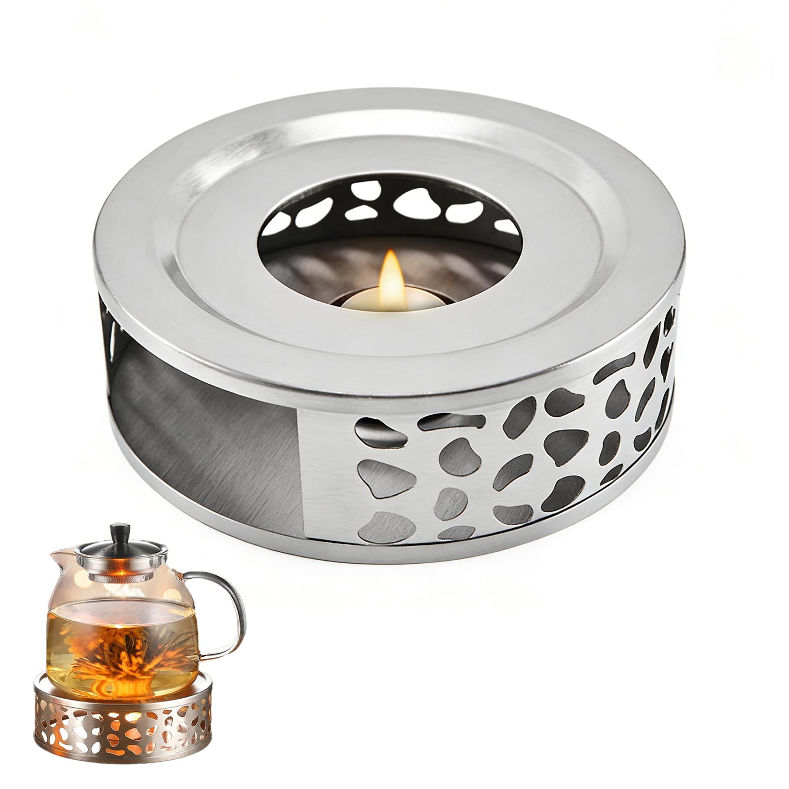Teapot Warmer, Tea Warmer, Tea Light Food Coffee Warmer — image 1