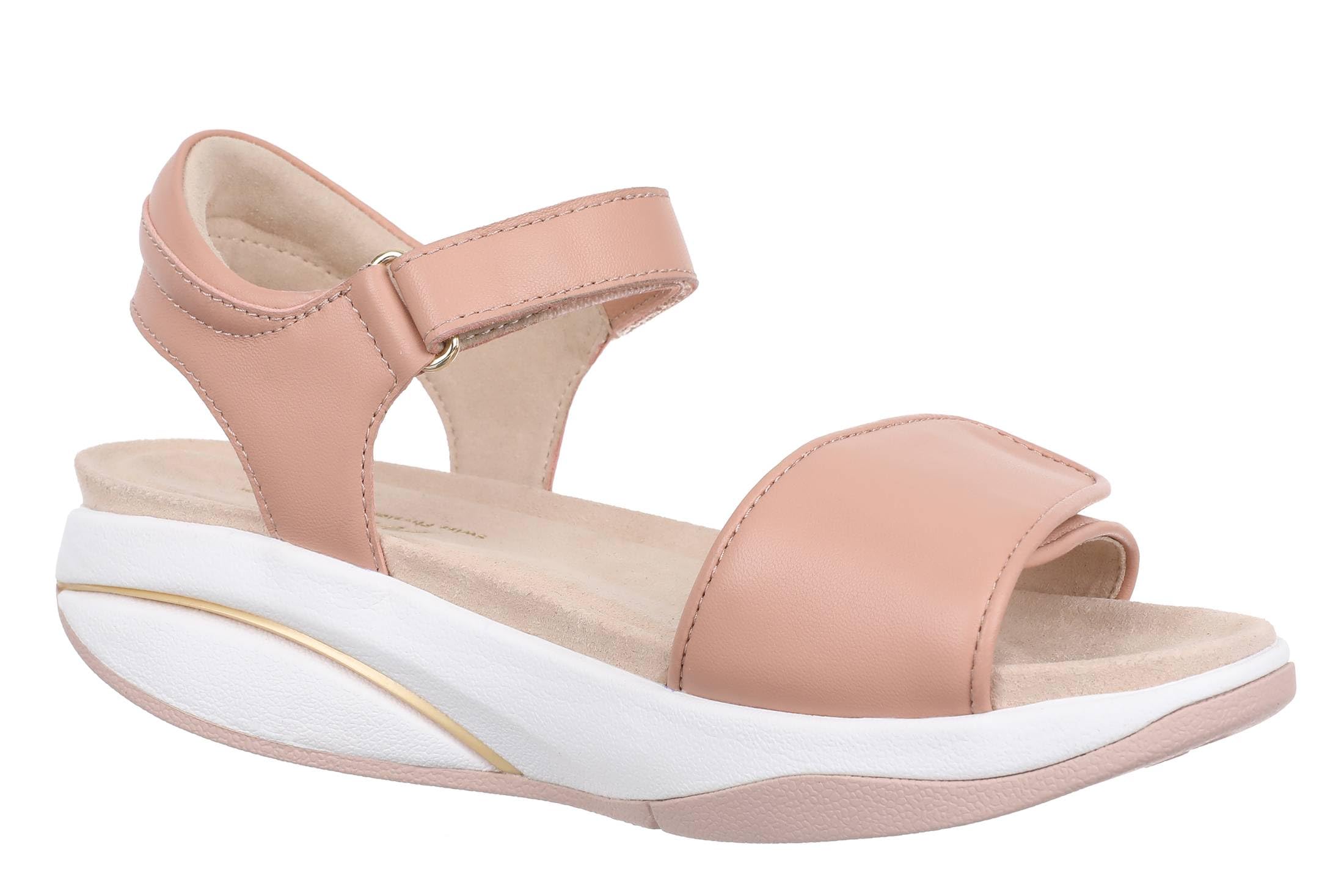 MBT MALIA 2 Sandalias de Vestir para Mujer en Piel de Oveja. Calzado Ligero y Cómodo de Primavera Verano. Calzado Fisiológico de Confort y Estabilidad. Sandalias Estilo Moderno con Velcro