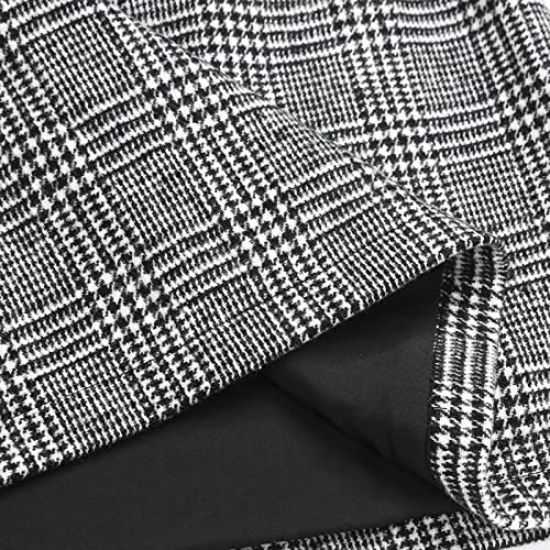 Fringe Skirts For Women Women Elegant Lettuce Trim Solid High Waisted Pencil Midi Skirt Girls Leather Skirt Black #TOP4