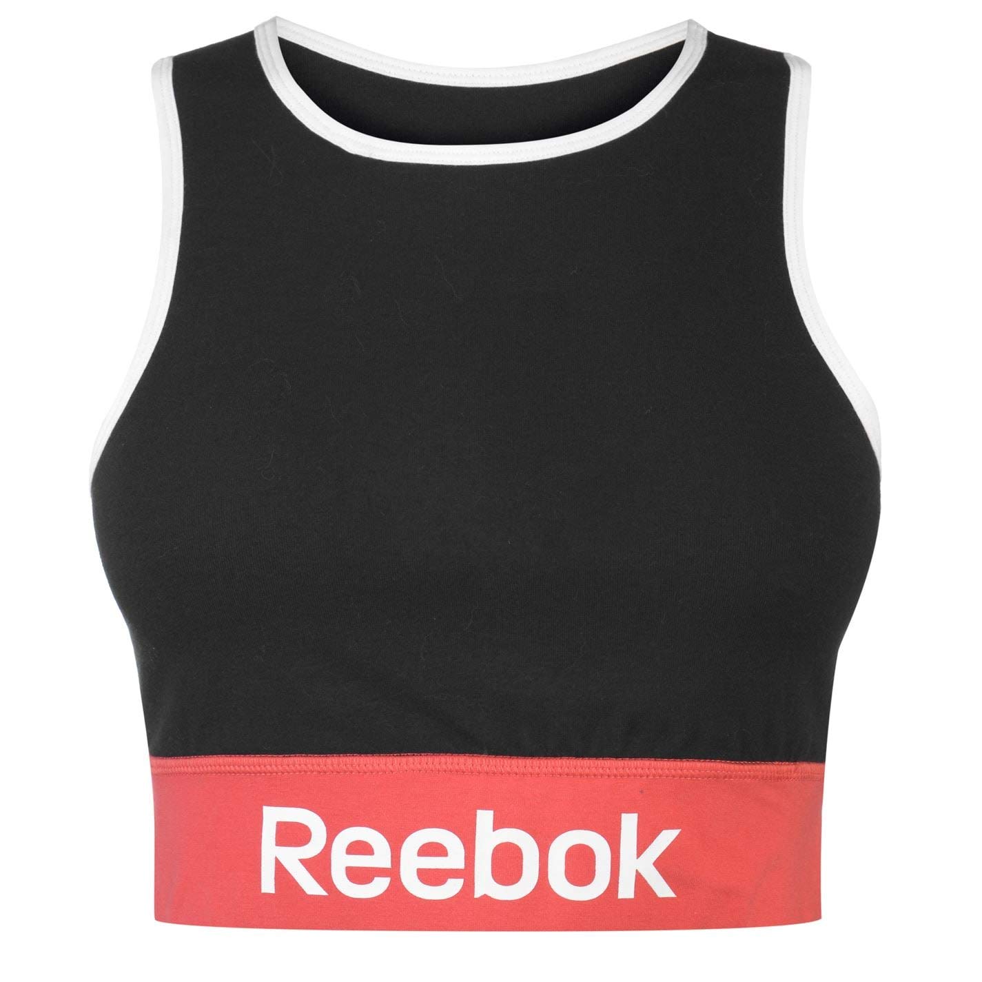 Reebok Linear Logo Cotton Bra Top Mujer