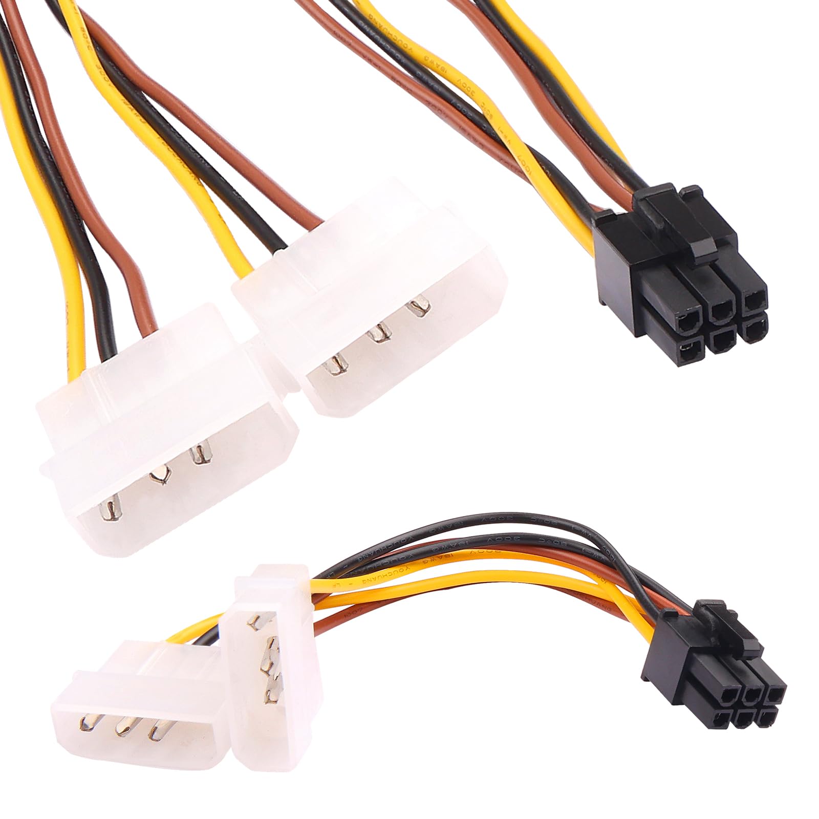 COMeap LP4 Molex Männlich zu CPU 8 Pin (4 4) EPS-12V Leistung Adapter Kabel mit Konverterhülse 33 cm (13 Zoll COMeap LP4 Molex Männlich zu CPU 8 Pin (4 4) EPS-12V Leistung Adapter Kabel mit Konverterhülse 33 cm (13 Zoll