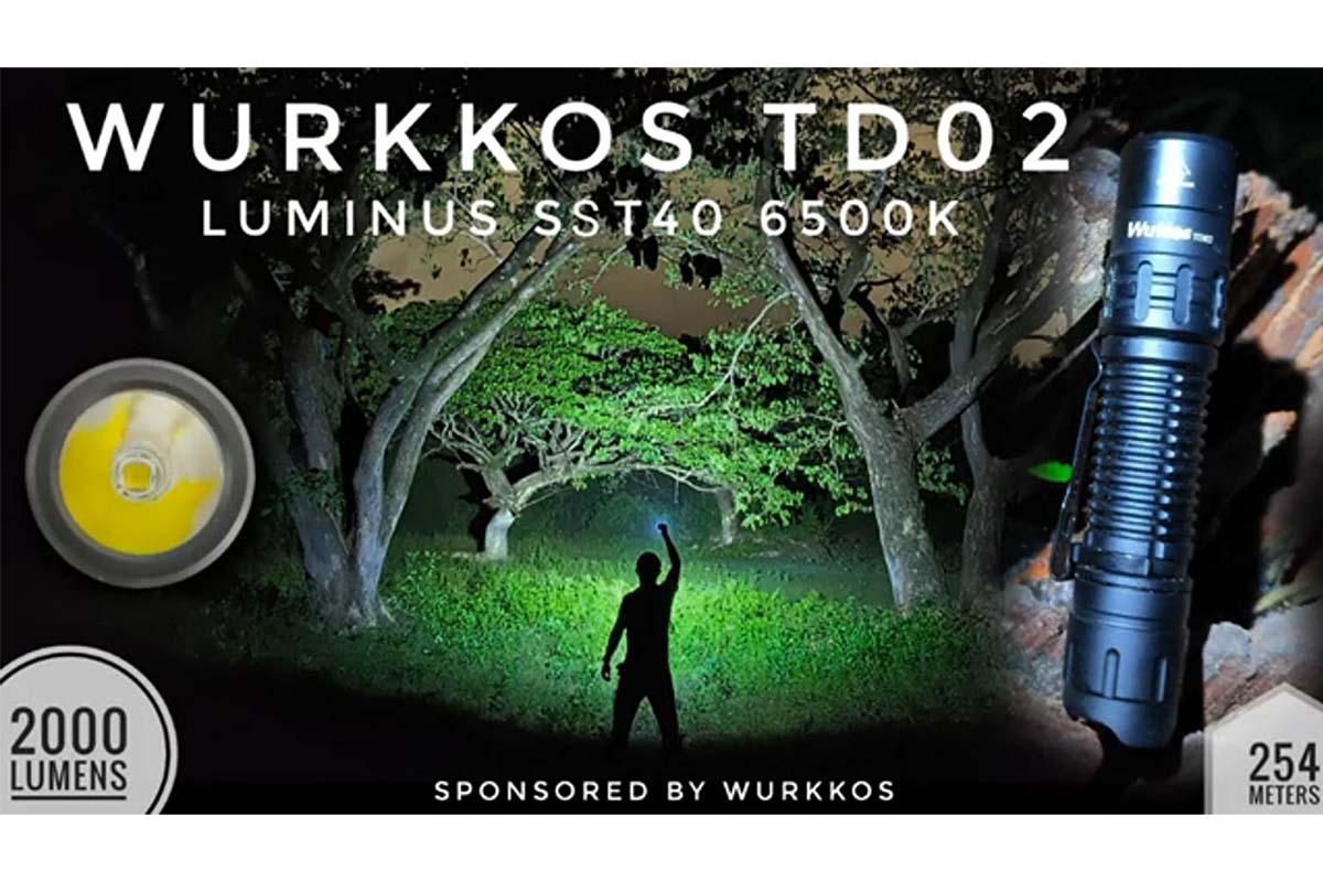 Image of Wurkkos TD02 Led Tactical Flashlight, Super Bright Pocket Flashlights Rechargeable, 2000 High Lumens Flashlight EDC Flash Light with Type C Charging Port Tail Switch for Outdoor and Indoor Activities