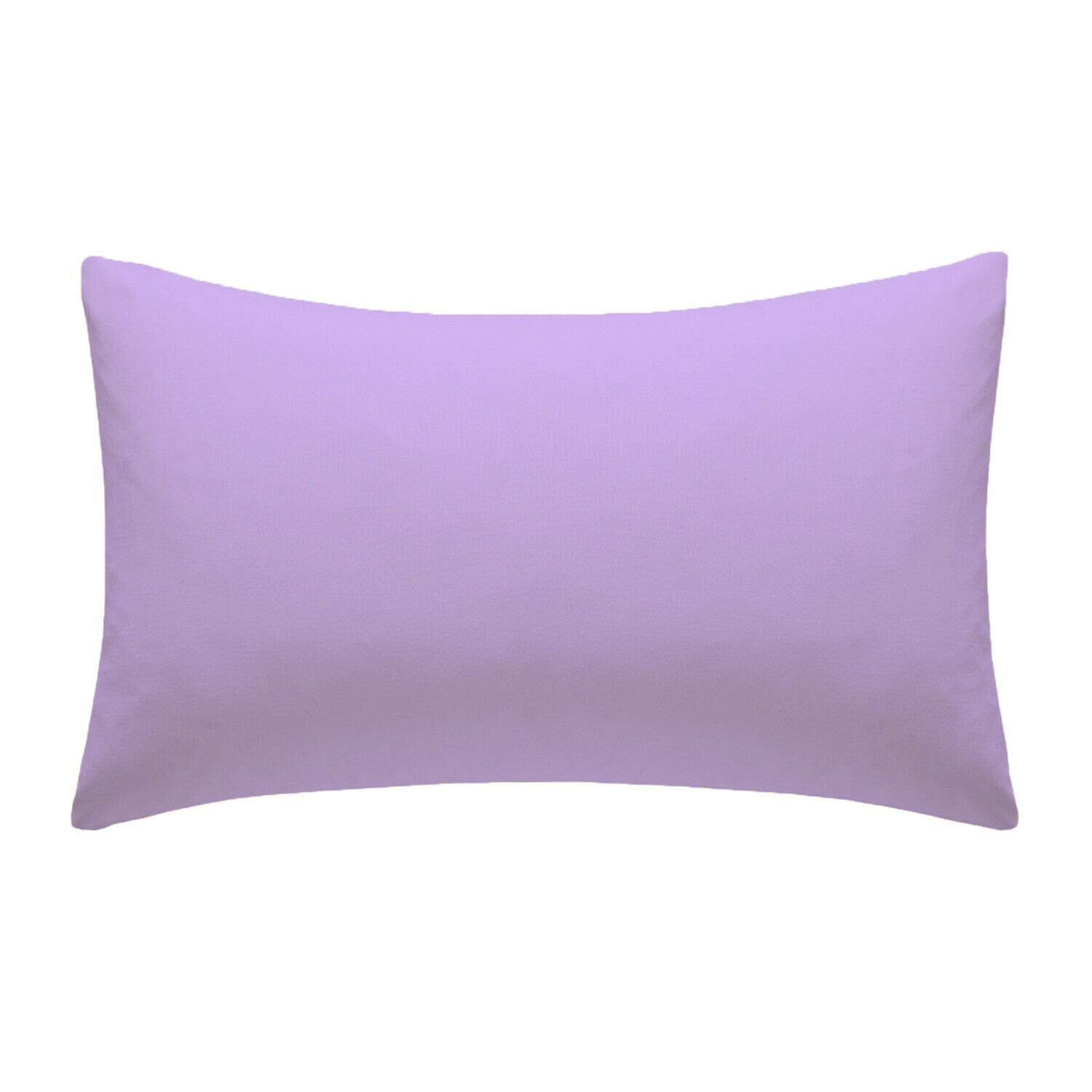 200 Thread Count 100% Egyptian Cotton Pair Of Pillowcases (Lilac, House Wife Pillow Cases)