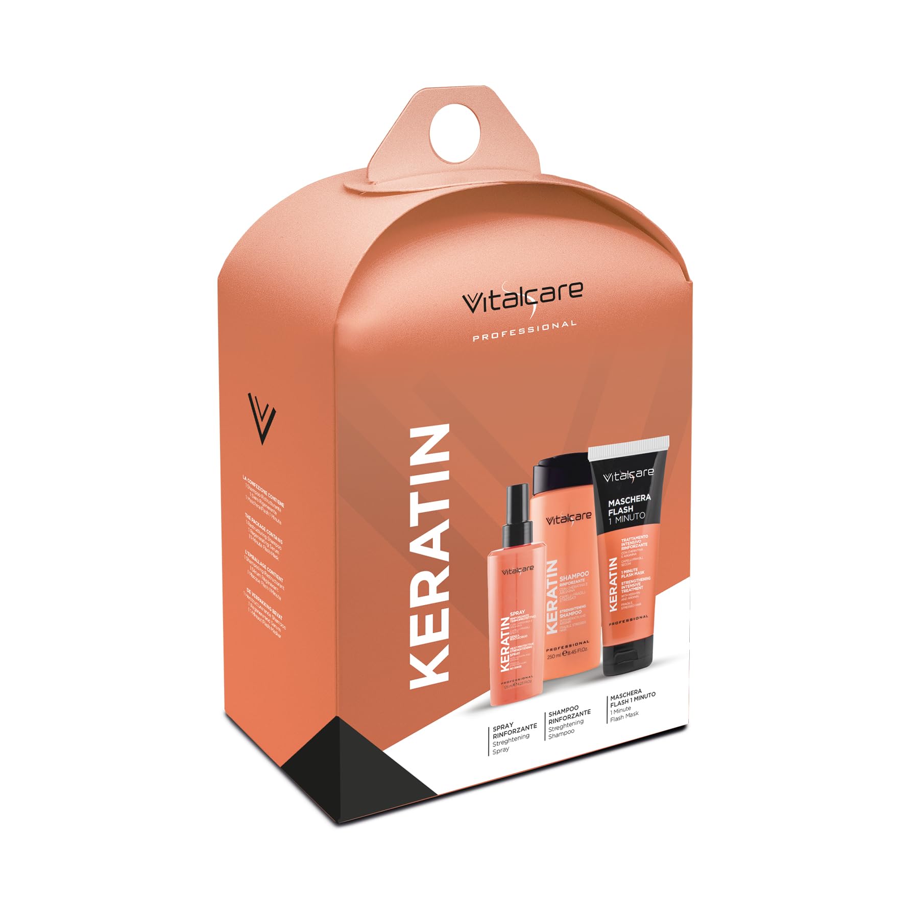 VITALCARE | Gift Set Keratin - Shampoo 250ml + Spray 125ml +