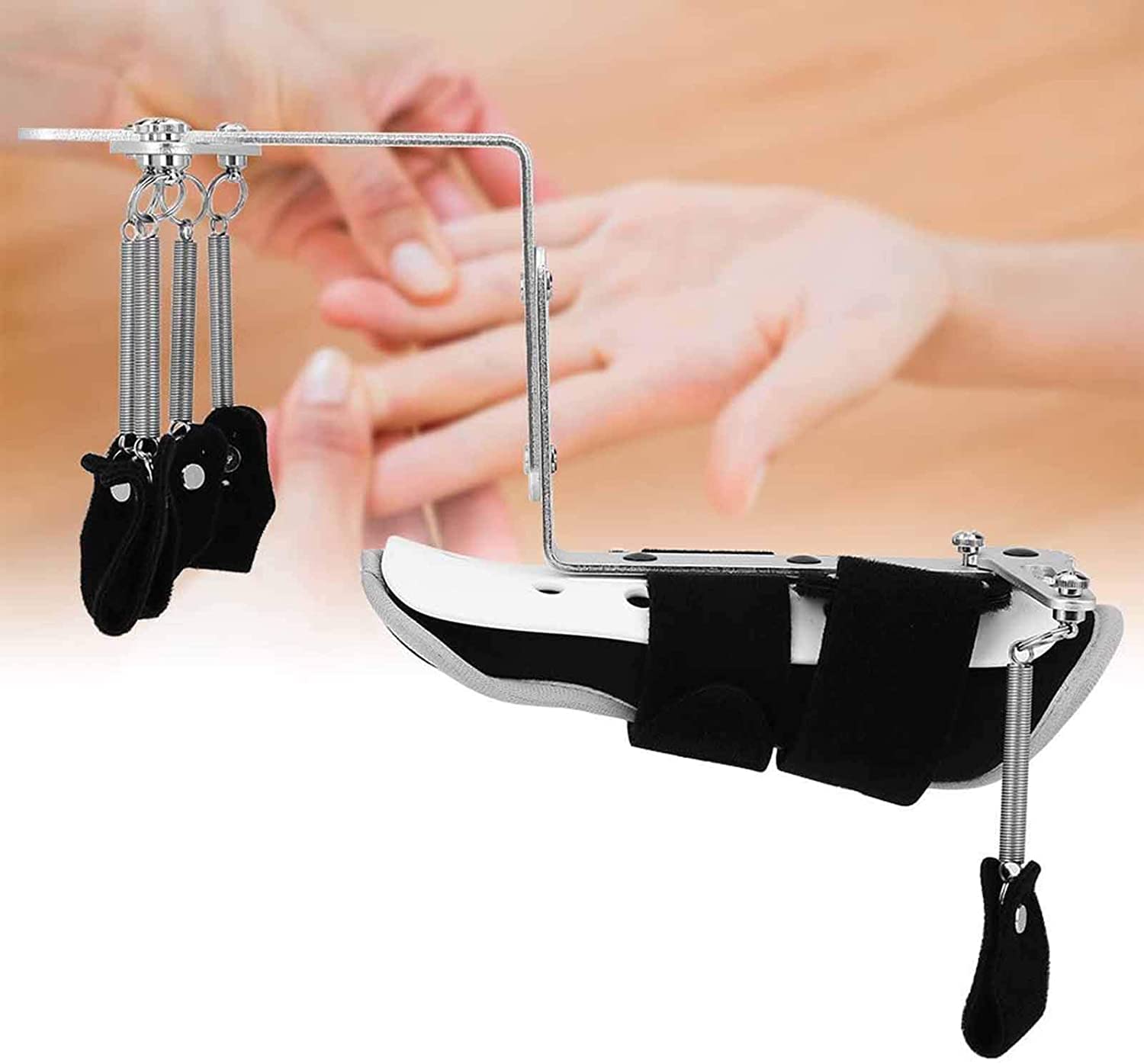 Ejercitador Ortopédico De Muñeca con Cojín para Dedos, Ortesis De Dedo Ajustable, Dispositivo Universal para Sujetar Los Dedos para La Recuperación De La Mano Izquierda Y Derecha
