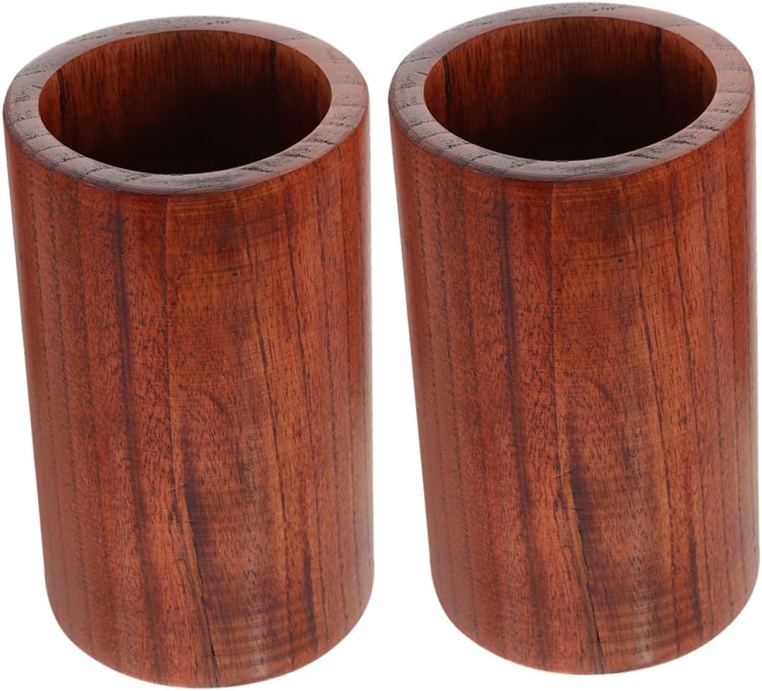 Zerodeko 2pcs Wooden Utensil Holder Compact Kitchen Organizer for Cutlery and Chopstick Storage for Countertops